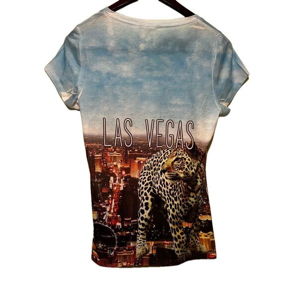 Las Vegas Sequin Decorated Tee 2XL - Picture 4 of 5